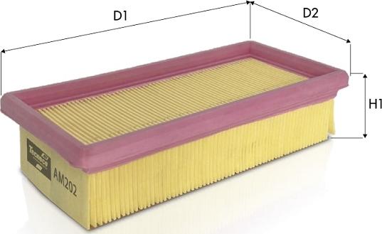 Tecneco Filters AM202 - Повітряний фільтр autocars.com.ua