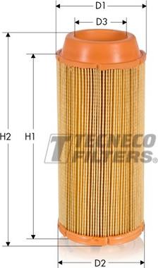 Tecneco Filters AR310T - Повітряний фільтр autocars.com.ua