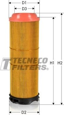 Tecneco Filters AR12178/1 - Повітряний фільтр autocars.com.ua