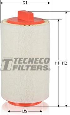 Tecneco Filters AR1287-S - Воздушный фильтр avtokuzovplus.com.ua