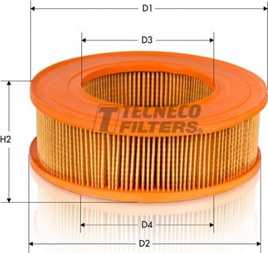 Tecneco Filters AR242 - Повітряний фільтр autocars.com.ua