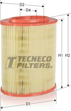 Tecneco Filters AR223-OV - Повітряний фільтр autocars.com.ua