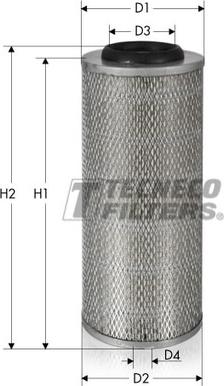 Tecneco Filters AR766-I - Повітряний фільтр autocars.com.ua