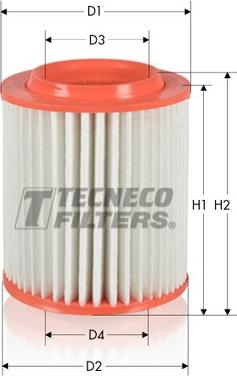 Tecneco Filters AR1652 - Повітряний фільтр autocars.com.ua