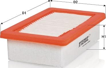 Tecneco Filters AR1751PMS - Повітряний фільтр autocars.com.ua