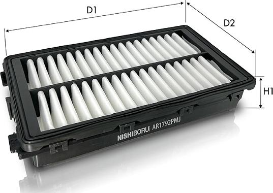 Tecneco Filters AR1792PMJ - Повітряний фільтр autocars.com.ua