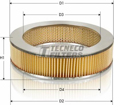 Tecneco Filters AR44 - Повітряний фільтр autocars.com.ua