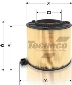 Tecneco Filters AR2252 - Повітряний фільтр autocars.com.ua