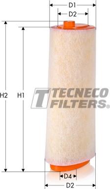 Tecneco Filters AR295 - Повітряний фільтр autocars.com.ua