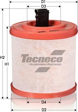 Tecneco Filters AR3015/14S - Фільтр повітряний з фільтром додатк. очистки Opel Astra K 15- autocars.com.ua