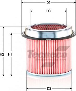 Tecneco Filters AR855-J - Повітряний фільтр autocars.com.ua