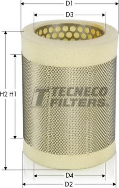 Tecneco Filters AR880S - Воздушный фильтр avtokuzovplus.com.ua