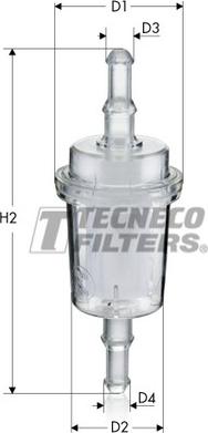 Tecneco Filters BN4174 - Паливний фільтр autocars.com.ua