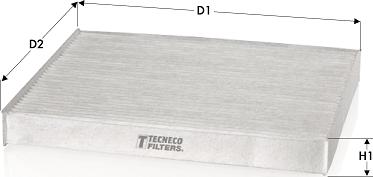 Tecneco Filters CK1251 - Фільтр, повітря у внутрішній простір autocars.com.ua