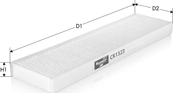 Tecneco Filters CK1323 - Фільтр, повітря у внутрішній простір autocars.com.ua