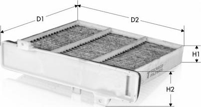 Tecneco Filters CK2230-C - Фільтр, повітря у внутрішній простір autocars.com.ua