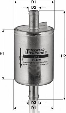 Tecneco Filters GAS46001 - Топливный фильтр autodnr.net