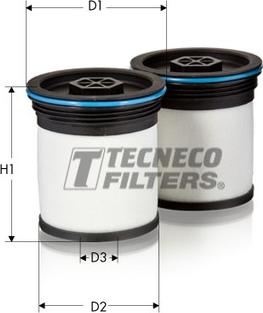 Tecneco Filters GS026047-EX2 - Фільтр паливнийк-кт 2шт Chevrolet Captiva 2.2D 11--Opel Antara 2.2CDTI 10- autocars.com.ua