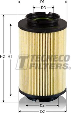 Tecneco Filters GS0308-E - Фільтр паливний VW Caddy 04--Golf 1.9TDI 05--Skoda autocars.com.ua