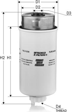 Tecneco Filters GS10153 - Топливный фильтр avtokuzovplus.com.ua