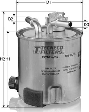 Tecneco Filters GS920/6 - Фільтр паливний Nissan 2.5 dCi Navara-Pathfinder 01-05- autocars.com.ua