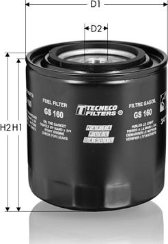 Tecneco Filters GS1202 - Паливний фільтр autocars.com.ua