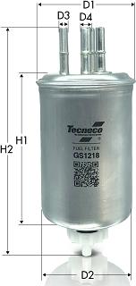 Tecneco Filters GS1218 - Паливний фільтр autocars.com.ua