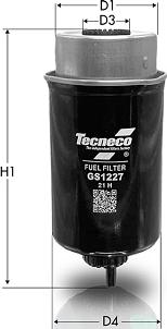 Tecneco Filters GS1227 - Паливний фільтр autocars.com.ua