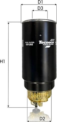 Tecneco Filters GS1265 - Топливный фильтр avtokuzovplus.com.ua