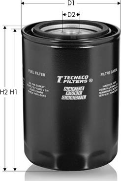 Tecneco Filters GS154 - Паливний фільтр autocars.com.ua