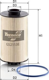 Tecneco Filters GS2113E - Паливний фільтр autocars.com.ua