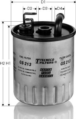 Tecneco Filters GS213 - Фільтр паливний DB W168 A160-A170 CDI 99- autocars.com.ua