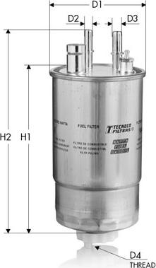 Tecneco Filters GS24/03 - Паливний фільтр autocars.com.ua