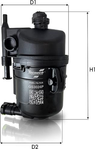 Tecneco Filters GS3024P - Паливний фільтр autocars.com.ua