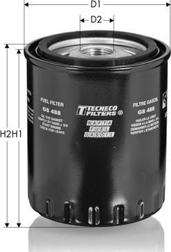 Tecneco Filters GS488 - Паливний фільтр autocars.com.ua