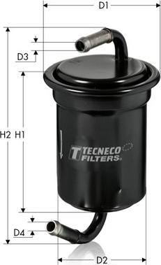 Tecneco Filters IN26 - Паливний фільтр autocars.com.ua
