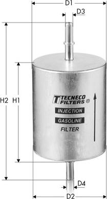 Tecneco Filters IN32 - Фiльтр паливний Ford Mondeo 1.8-2.0-2.5 11-00- autocars.com.ua