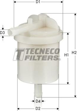 Tecneco Filters IN4143 - Паливний фільтр autocars.com.ua