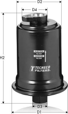 Tecneco Filters IN8160 - Паливний фільтр autocars.com.ua