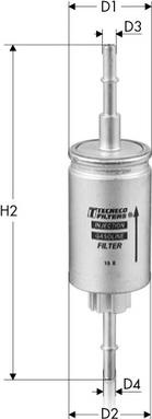 Tecneco Filters IN9292 - Паливний фільтр autocars.com.ua
