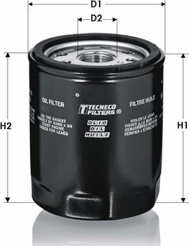 Tecneco Filters OL369-OC - Масляний фільтр autocars.com.ua