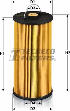 Tecneco Filters OL0157-E - Фiльтр масляний DB W124 2.0D OM601 83-89. 2.5D  autocars.com.ua