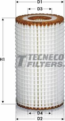 Tecneco Filters OL0208/1-E - Фільтр масляний DB Sprinter-Vito CDI  OM611-612-64 autocars.com.ua