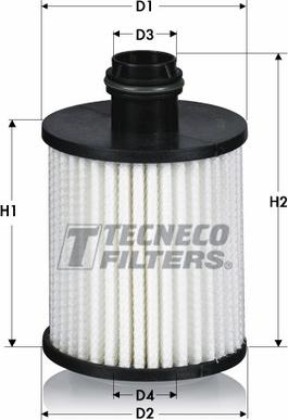 Tecneco Filters OL02506/1-E - Фільтр масляний Opel Insignia 2.0 CDTI 08-. Astra autocars.com.ua
