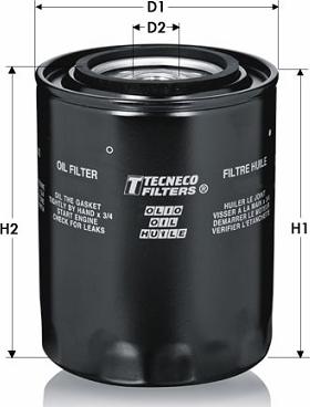 Tecneco Filters OL1283 - Масляный фильтр autodnr.net