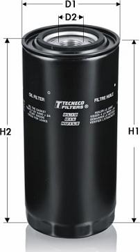 Tecneco Filters OL1285 - Масляний фільтр autocars.com.ua