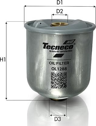 Tecneco Filters OL1288 - Масляный фильтр avtokuzovplus.com.ua