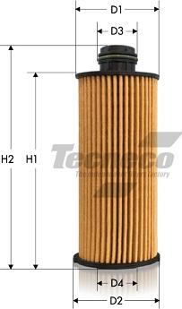 Tecneco Filters OL2154E - Масляний фільтр autocars.com.ua