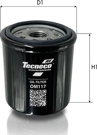 Tecneco Filters OM117 - Масляный фильтр avtokuzovplus.com.ua