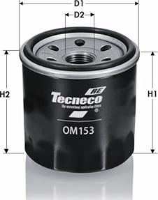 Tecneco Filters OM153 - Масляний фільтр autocars.com.ua